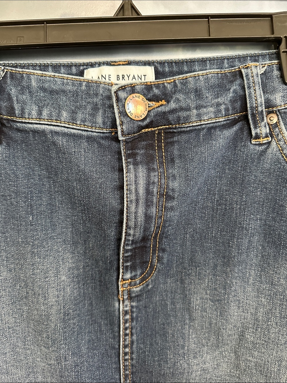 Lane Bryant Stretch Blue Denim Skirt 20W - Picture 3 of 14